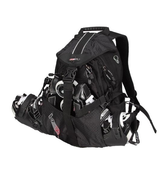 MOCHILA NEGRA MEDIANA SEBA  Tienda de Patines 4 Ruedas Roller en