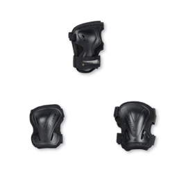 PROTECCIONES ROLLERBLADE EVO GEAR 3 PACK NEGRO
