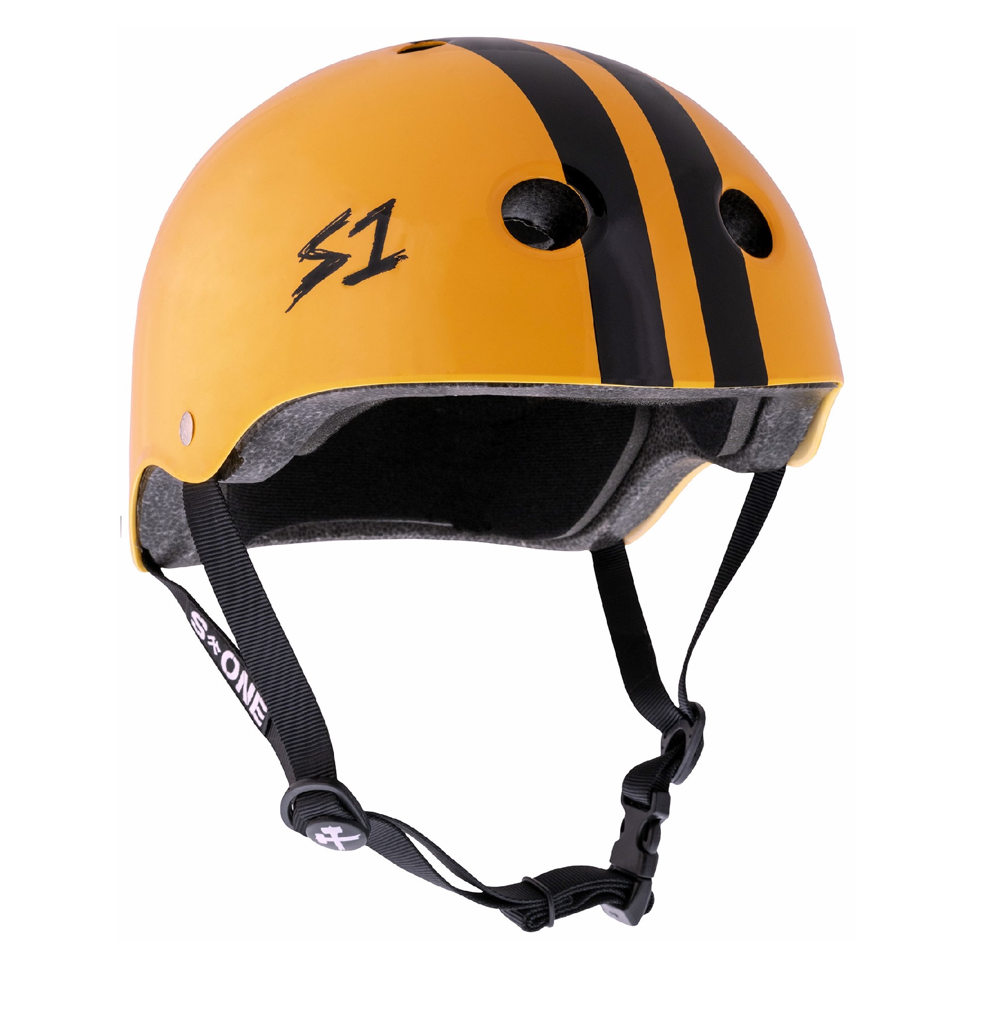 CASCO S1 ORANGE GLOSS W/ BLACK STRIPES