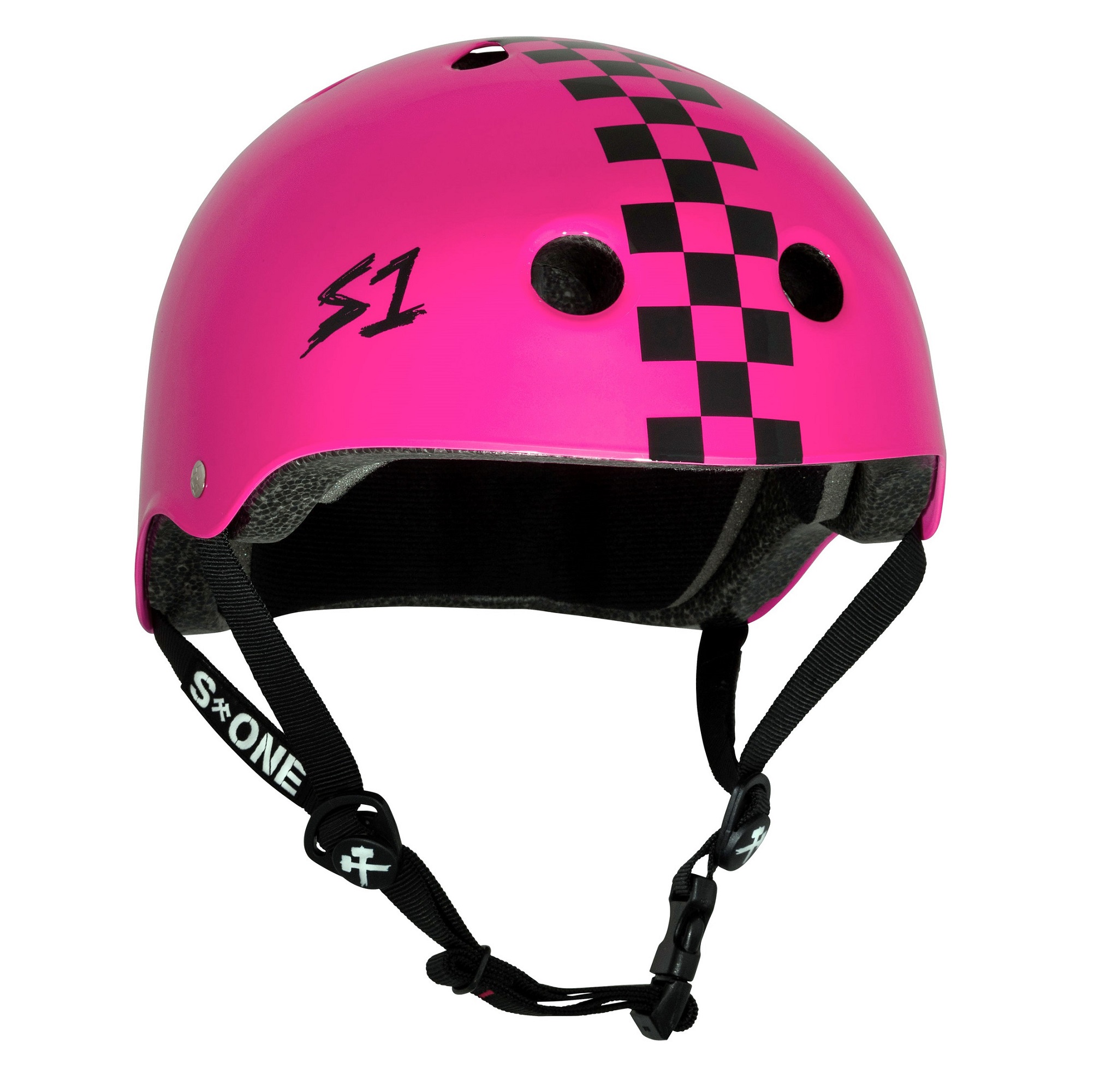 CASCO S1 PINK GLOSS W/ CHECKERS