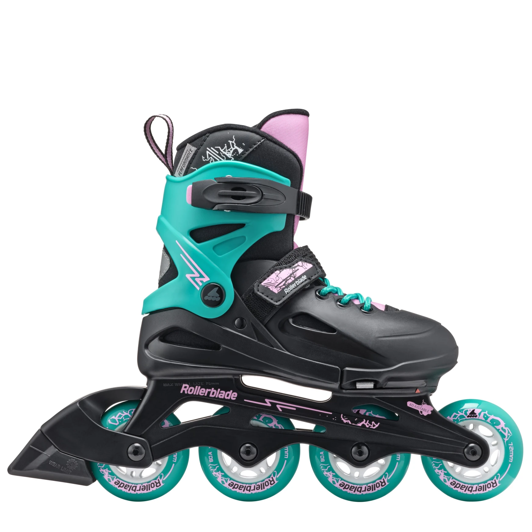 ROLLERBLADE FURY NEGRO/SEA GREEN