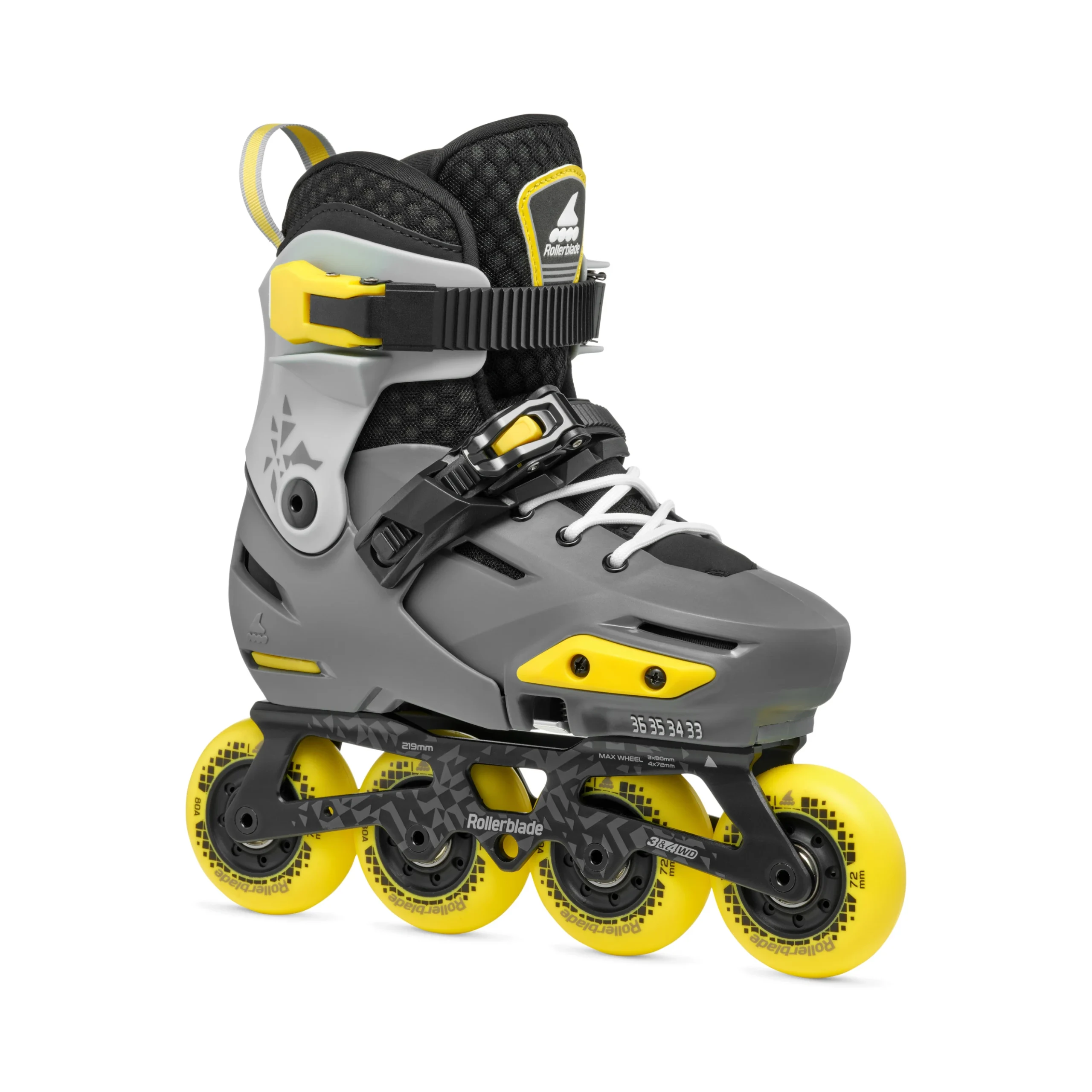 ROLLERBLADE APEX CHARCOAL/AMARILLO - Imagen 2